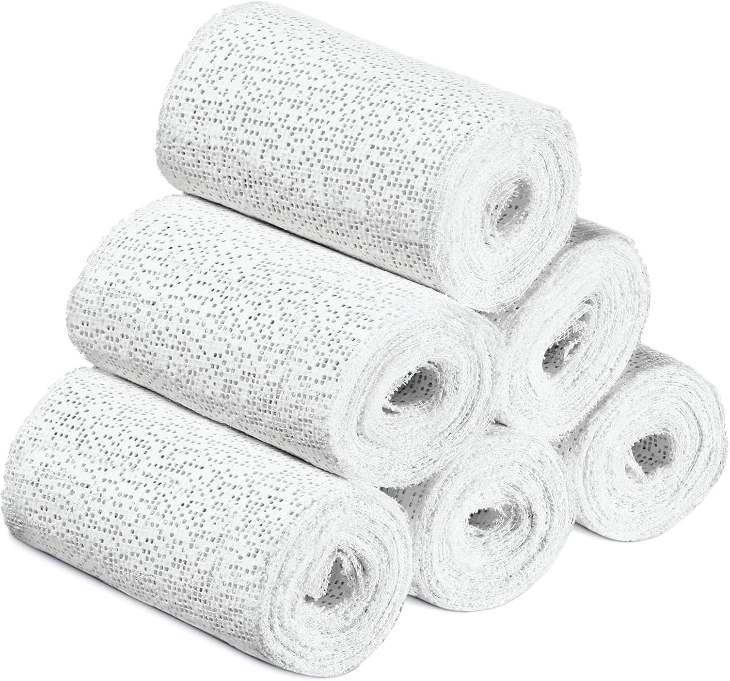 Plaster Coth Rolls 6 Pack Plaster Gauze Bandage Plaster Strip Gauze Wrap for Body Casts Craft Projects Belly Molds 3in x 106 inch