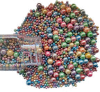 Edible Light Colorful Sugar Pearls Candy Sprinkles 120G/ 4.23Ounce Baking Cake Sprinkles Cupcake and Cake Topper Cookie Decorations Wedding Party Valentines Halloween Christmas Supplies