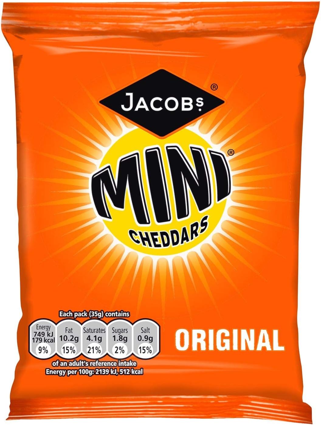 Jacob's Original Mini Cheddars - 105g - Pack of 1