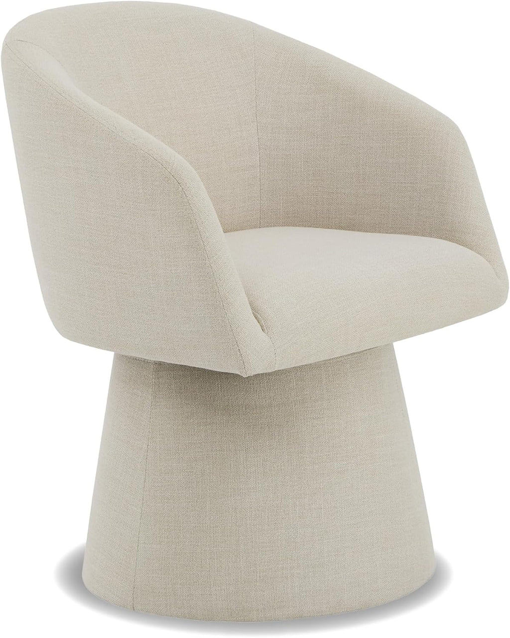 Swivel Dining Chairs Modern Accent Armchair Side Deskchair for Diningroom Vanity Bedroom Livingroom Reading Room,Linen,1 Box