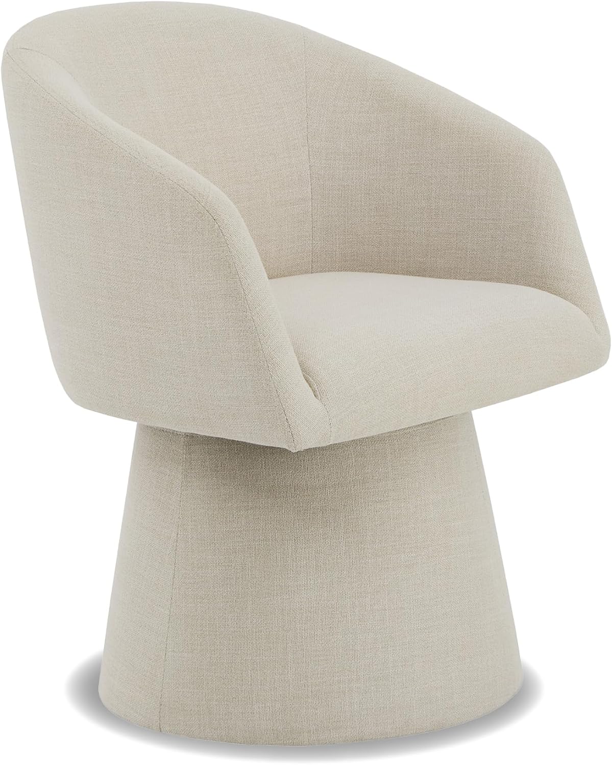 Swivel Dining Chairs Modern Accent Armchair Side Deskchair for Diningroom Vanity Bedroom Livingroom Reading Room,Linen,1 Box