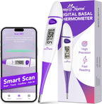 Easy@Home Basal Body Thermometer: BBT for Fertility Prediction with Memory Recall- Accurate Digital Basal Thermometer for Temperature Monitoring with Premom App - EBT-018