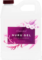 Magic Gel Nuru Massage Therapy Gel 33.8 fl oz – Clear, Fragrance-Free, No Added Flavors – Ultra-Slippery, Stain-Free Massage Gel with Seaweed Extract for Full-Body Glide & Hydrated Skin – Made in USA