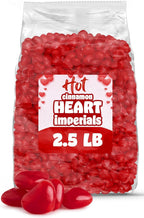 Cinnamon Imperial Hearts 2.5 lb Bold Red Cinnamon Heart Valentine’s Day Candy for Gifts, Classroom Treats, Candy Jars & Dessert Tables Gluten Free Resealable Bulk Bag