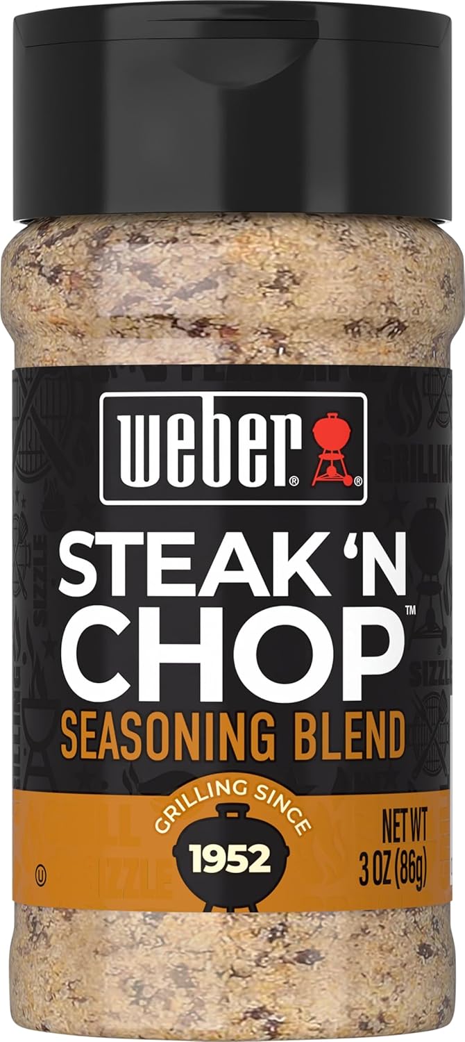 Weber Steak 'N Chop Seasoning, 3 Ounce Shaker