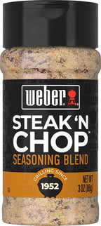 Weber Steak 'N Chop Seasoning, 3 Ounce Shaker