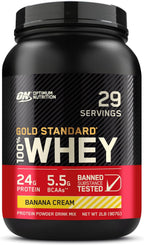 Optimum Nutrition Gold Standard® 100% Whey Protein, Banana Cream, 2 lb (907 g)