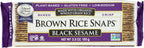 Edward & Sons, Brown Rice Snaps, Black Sesame Flavor, Organic, 3.5 oz