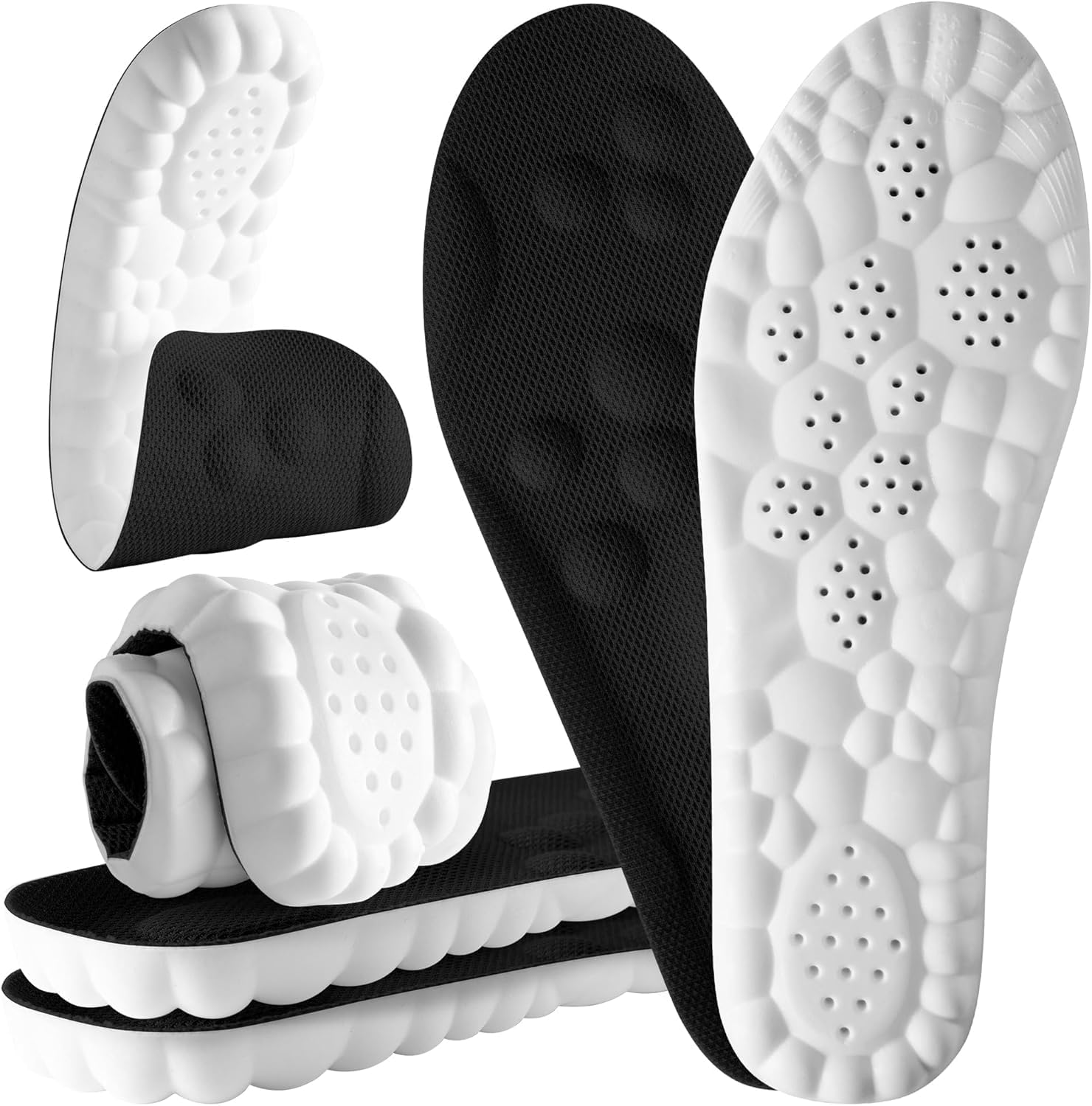 Orders My 4D Cloud Steppers Insoles for Men and Women - Shock Absorption Inserts, Soft Anti-Fatigue, Relieve Foot Pain, Memory Foam Insoles for Shoes, Boots & Sneakers Placed Recently by Me