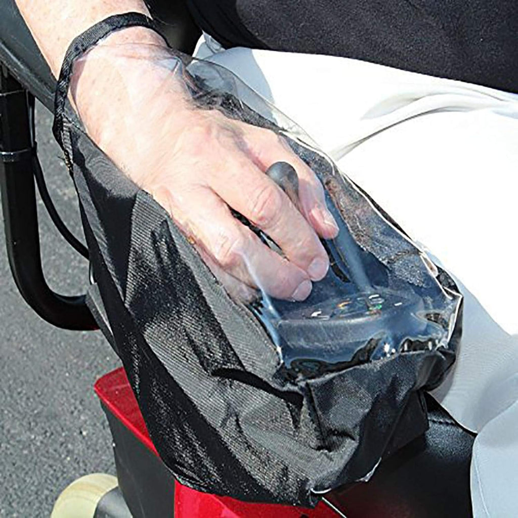 Power Wheelchair Joystick Protector Cover - Waterproof Electric Arm Control Cover With Adjustable Strap (Black)