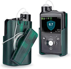 Insulin Pump Holder 360° Rotatable, Insulin Pump Case with Clip for Medtronic MiniMed 630G 640G 670G 770G, Sturdy and Durable Clip (Green)
