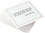 Five Star Funny Literary Bar Quotes | White Cotton Cocktail Napkins | 50 Luxury Disposable Beverage Napkins with Witty Bar Quotes | Drink Napkins for Parties, Bars, Weddings & Game Nights