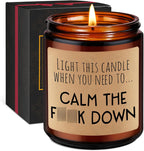 Miracu Calming Candle, Stress Relief Gifts for Women, Relaxing Gifts for Men, People - Anxiety Relief Items - Mothers Day, Calm Down, Birthday Funny Aromatherapy Candles for Women Friend Coworker Mom