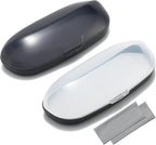 2Pack Plastic Hard Shell Glasses Case for Women Men Light Portable Sunglasses Case Reading Eyeglass Protective Case