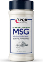 Plant Based MSG Seasoning Monosodium Glutamate XL 12 Ounce Bottle Gluten Free Restaurant Grade Flavor Enhancer by SPQR Seasonings