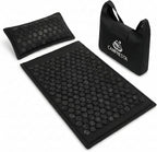 Acupressure Mat and Pillow Set, Mat with HIPS Spikes for Back/Neck Pain Relief, Sciatic, Headache, Stress and Muscle Relaxation