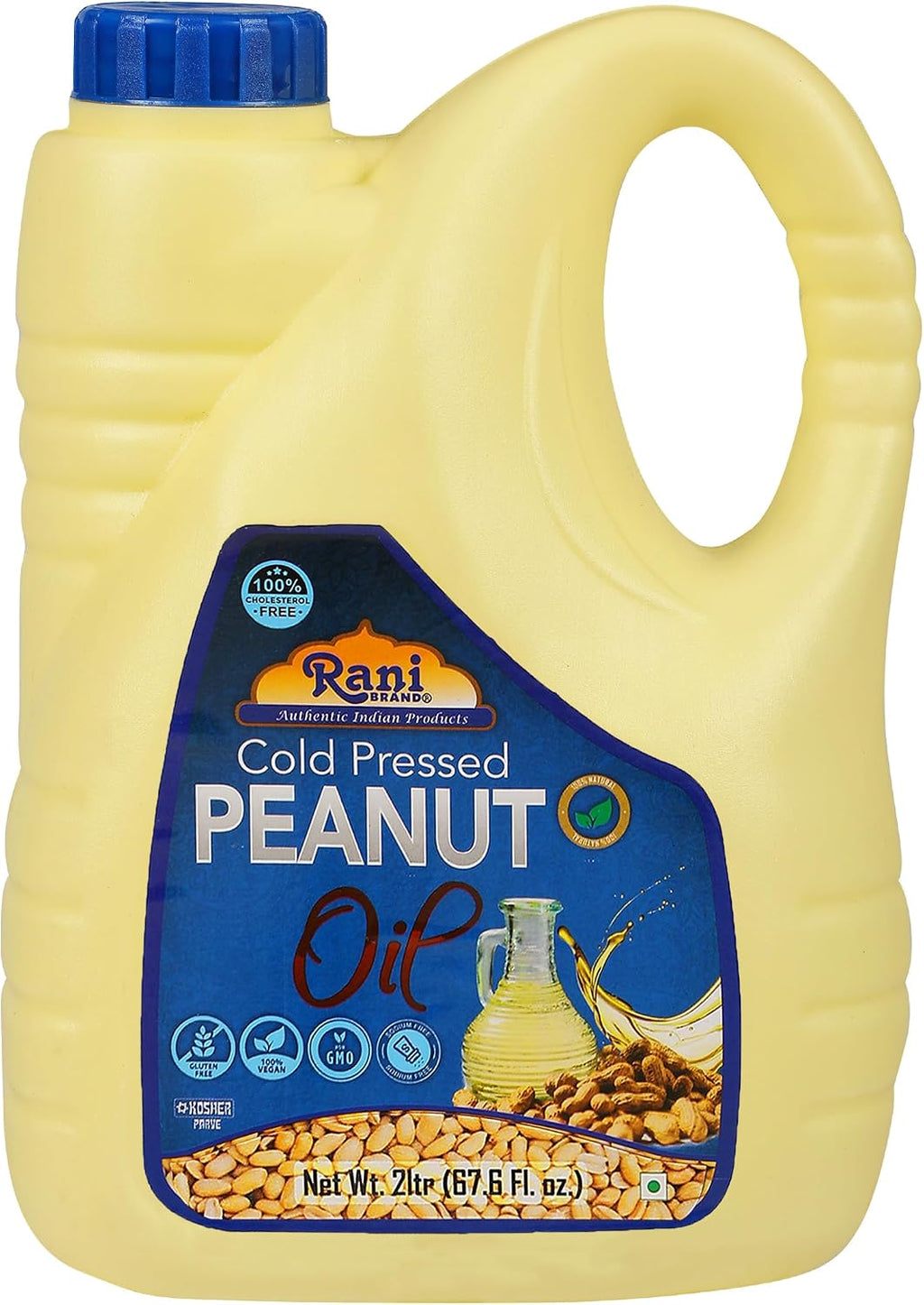 Rani Peanut Oil 67.6 Ounce (2 Liter) Cold Pressed | 100% Natural | NON-GMO | Kosher | Vegan | Gluten Free