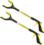 RMS 2-Pack 21 Inch Grabber Reacher with Rotating Jaw - Mobility Aid Reaching Assist Tool
