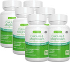 Igennus Algae Calcium & Magnesium Supplement, Plant Based, High Absorption, K2 & D3, Non-GMO Red Algae Mineral Complex for Bone & Teeth Support, for Women and Men, with Boron, Vegan, 6 x 60 Tablets