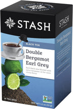 Stash Double Bergamot Earl Grey Black Tea, Tea bags, 18 ct