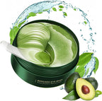 firstfly 60 Pcs Avocado Eye Mask, Under Eye Patches for Dark Circles and Puffiness, Moisturizing Nourishing Eye Treatment Mask, Improving Eye Skin Dryness, Fine Lines and Wrinkles