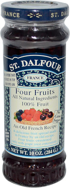 St. Dalfour, Four Fruits, Deluxe Four Fruits Spread, 10 oz(Pack of 3)