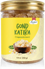 Gond Katira (Ayurvedic Katira) Organic, Katira Gond Indian Gum, Gond Katira Pure Organic, Edible Gum, All Natural, Salt-Free | Vegan | No Colors | Gluten Friendly | NON-GMO (8.8 oz)