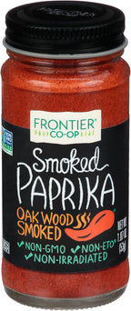 Frontier Co-op Smoked Ground Paprika, All Natural Paprika Powder, Kosher | 1.87 Ounce (Pack of 1)