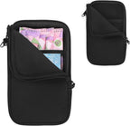Tampon Holder for Purse, Portable Tampon Bag Organizer Case for Women’s Purse, Travel-Friendly Discreet Period Bag for Feminine Products, Waterproof Pad Bag, Black(Bag Only)