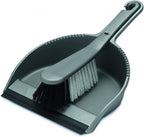 Addis Housewares 510405 Dustpan and Stiff Brush Set, Metallic Silver, 5cm