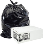 Aluf Plastics 55 Gallon Trash Bags Heavy Duty - (Huge) - 2.0 MIL Thick (equiv) - 38" x 58" - Garbage Bags for Toter, Contractors, Lawn, Leaf, Yard Waste, Kitchen, Industrial, Black, 50 Pack