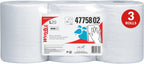 WypAll GeneralClean L20 Cloths Medium Cleaning Wipes (47758), Center-Pull Towels, Bulk Paper Wipers, White (550 Sheets/Roll, 3 Rolls, 1,650 Sheet Total)