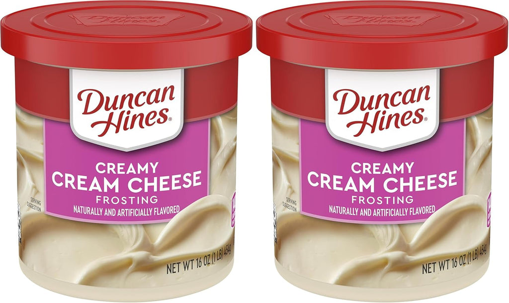 Duncan Hines Creamy Cream Cheese Flavored Frosting,16 oz.,(Pack of 2)