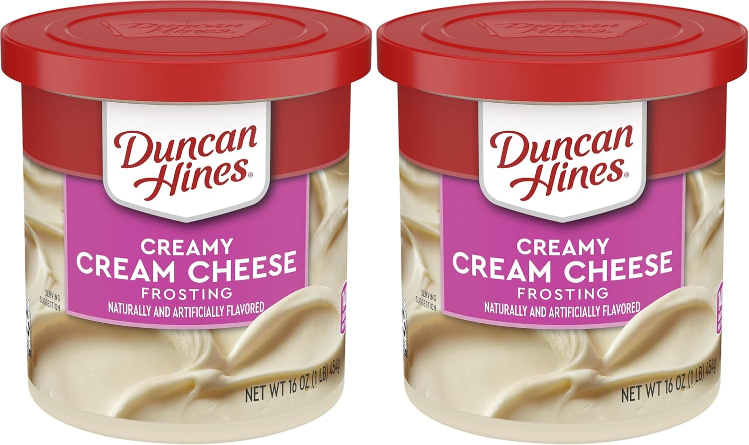Duncan Hines Creamy Cream Cheese Flavored Frosting,16 oz.,(Pack of 2)