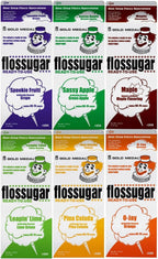 Cotton Candy Floss sugar Mix Flavors | Pack Of 6 | Grape, Green Apple, Maple, Lime Green, Pina Colada and Orange Flavors | 1/2 Gallon Cartons