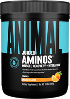 Animal Juiced Amino Acids - BCAA Powder EAA Matrix Plus Hydration with Electrolytes and Sea Salt Anytime Recovery and Improved Performance, Orange Flavor, 30 Servings