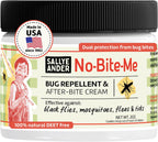 SALLYEANDER No Bite Me Natural Bug & Insect Repellent Lotion - DEET-Free Anti-Itch Cream - Safe for Kids, Infants & Adults - Repels Mosquitoes, Black Flies, Fleas & Ticks - Made in USA, 2oz