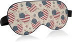 American Hearts Sleep Mask Light Blocking for Men Women, Cooling Eye Mask Blackout Contoured for Side Sleeper with Elastic Strap, Sleep Nap Travel Flight Essentials