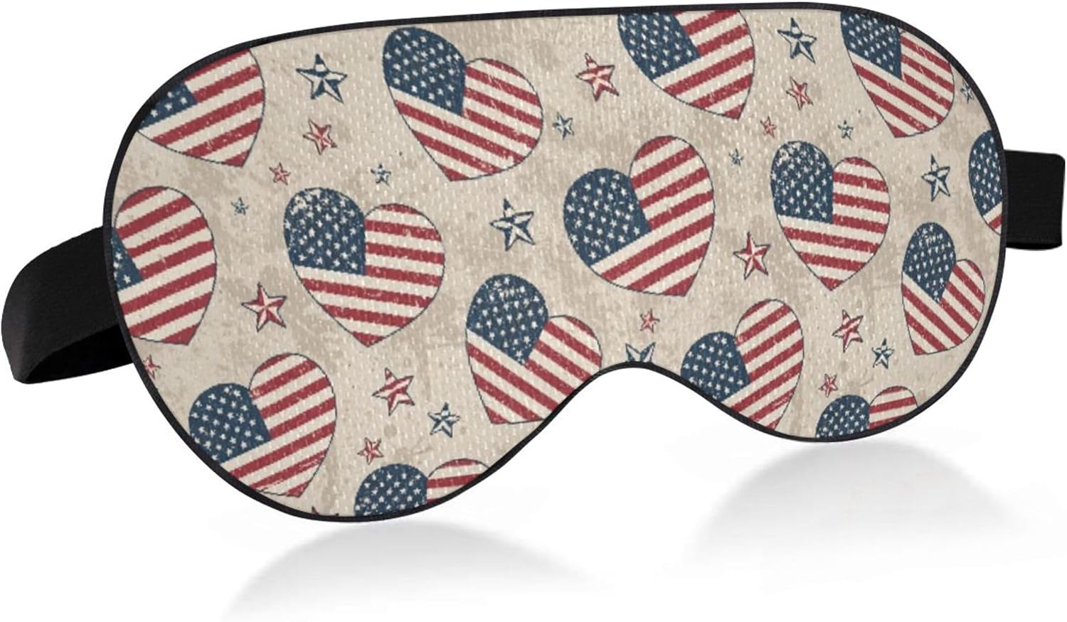 American Hearts Sleep Mask Light Blocking for Men Women, Cooling Eye Mask Blackout Contoured for Side Sleeper with Elastic Strap, Sleep Nap Travel Flight Essentials