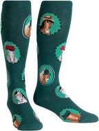 Let That Shiitake Go Women's Wide Calf Knee High Socks