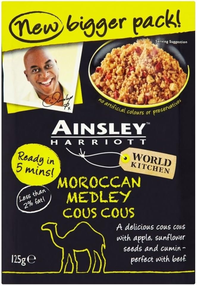 Ainsley Harriott Moroccan Medley Cous Cous (125g) - Pack of 6