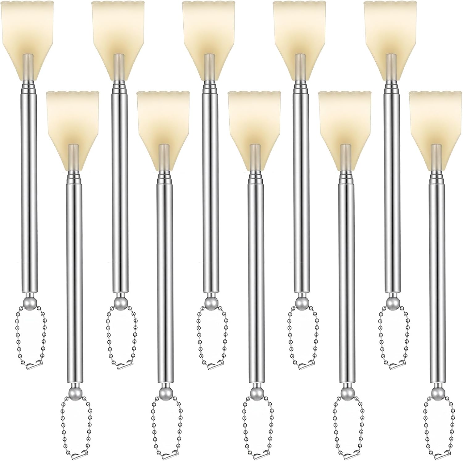 10 Pcs Extendable Back Scratcher - 16.5 to 42cm Metal Back Scratcher for Men and Women - Portable Itch Relief Tool