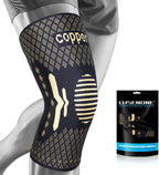 Lusenone Copper Knee Braces for Knee Pain Women & Men - Best Knee Compression Sleeve for Arthritis, ACL, Meniscus Tear, Joint Pain Relief, Best knee Support for Running,Weightlifting,Working Out