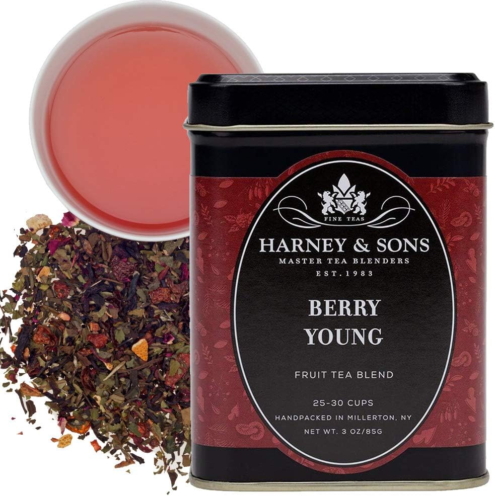 Harney & Sons Berry Young Fruit Tea with Goji Berry and Mutan Tea, 3 Ounce (48115)