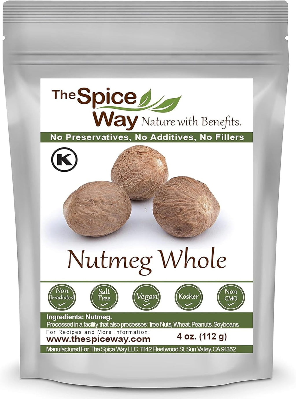 The Spice Way Nutmeg Whole - (4 oz)