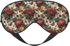 Roses and Butterflies Print Double Side Sleep Eye Mask, Adjustable Night Eye Cover for Women Men