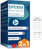 Sperm Check Fertility – 2-in-1 At-Home Semen Analysis Test for Men, Simple One-Step Check, Reliable Indicator for Fertility & Conception Readiness