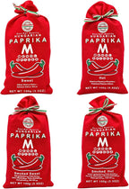 Menol Spices Authentic Hungarian Sweet Paprika Powder (Variety Pack, 4X 100g) Premium Gourmet Quality, Produced in Region of Szeged, Hungary, Vibrant Red, Incredible Flavor