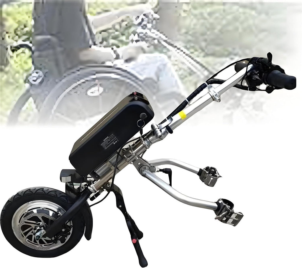500W Electric Wheelchair Conversion Kit,Electric Handcycle Wheelchair Attachment,Wheelchair Tractor Pull Device Portable，Range62Km. A
