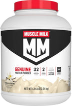 Muscle Milk Genuine Protein Powder, Vanilla Creme, 32g Protein, 4.94 Pound, 32 Servings